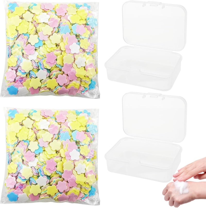 Capiant Portable Disposable Paper Soap, Scented Mini Fresh Petal Hand Wash Sheets, Scented Mini Soap Sheets - Image 1